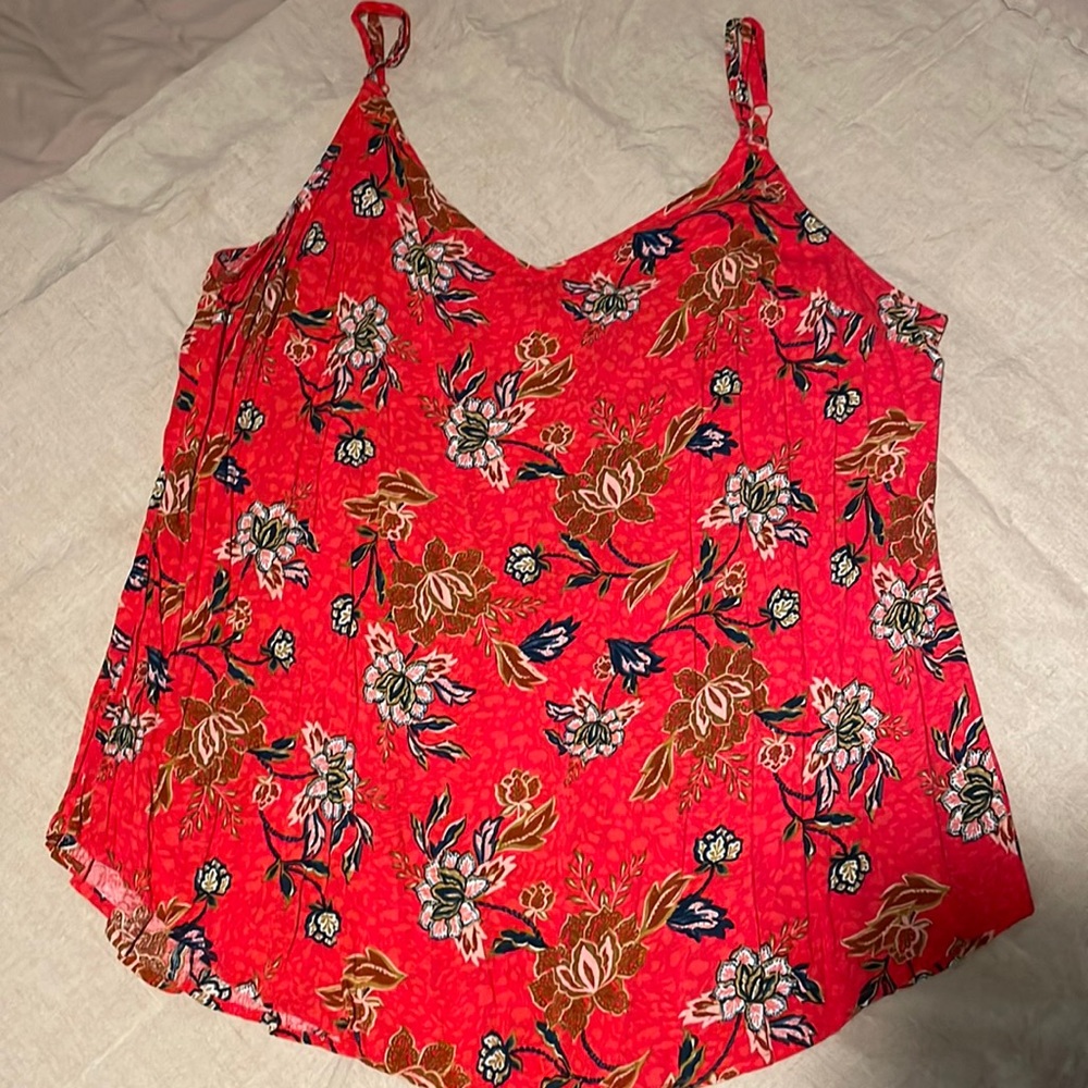 Red Floral Camisole